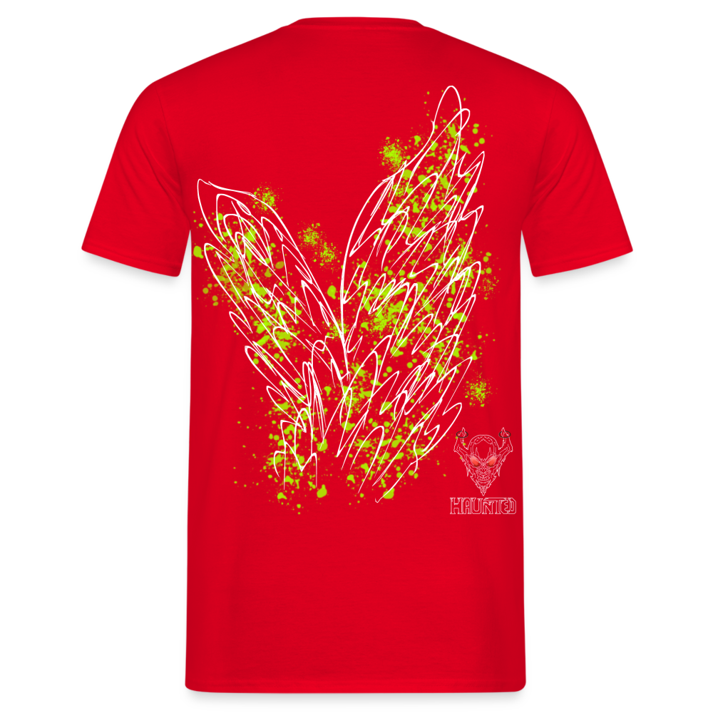 Men T-Shirt Poison Green Wings - Rot