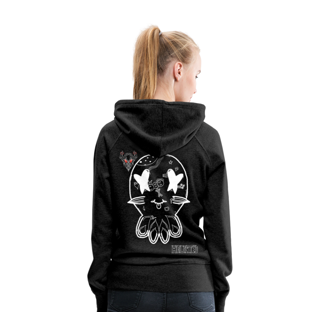 Woman Hoodie Ghost Doodle Light - Anthrazit