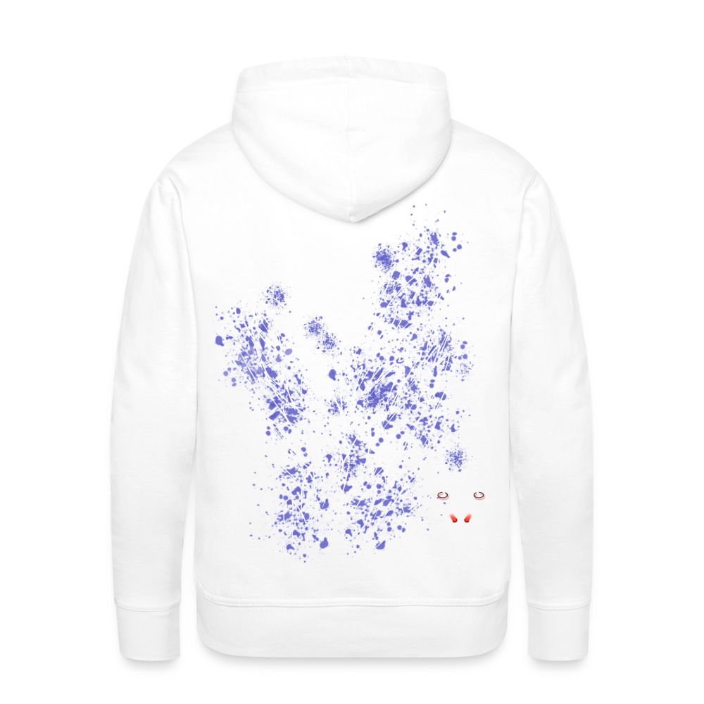 Men Hoodie Light Blue Wings - Weiß