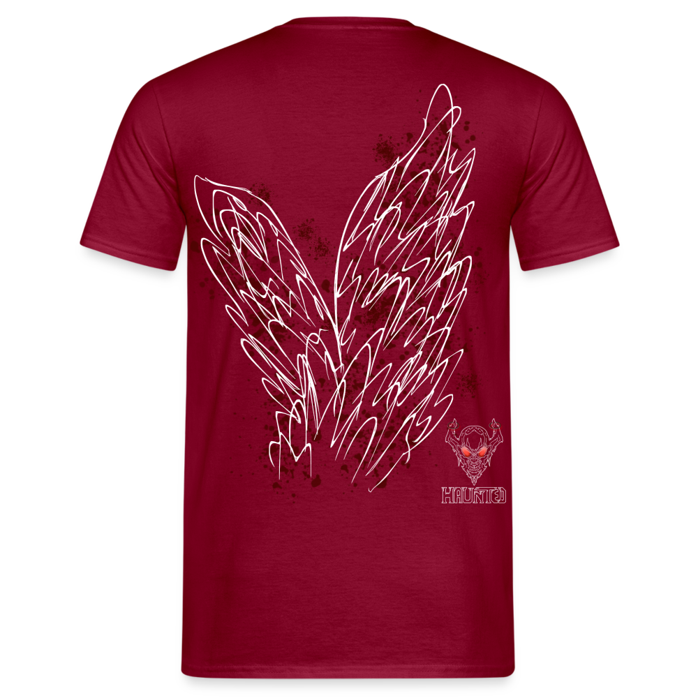 Men T-Shirt Dark Red Wings - Ziegelrot