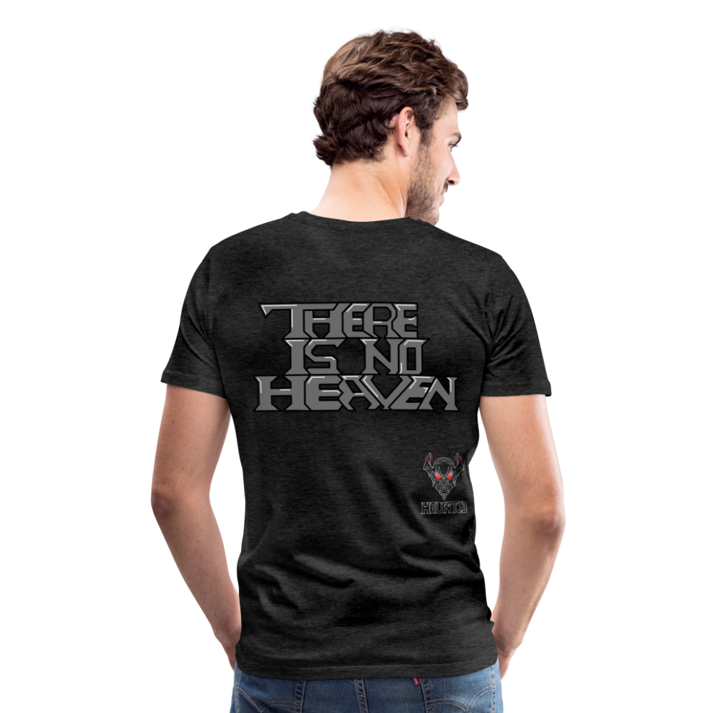 Men T-Shirt There Is No Heaven Text - Anthrazit