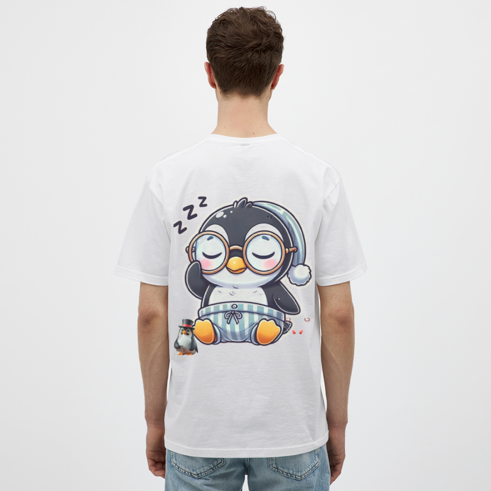 Men T-Shirt Sleepy KasPenguin - Weiß