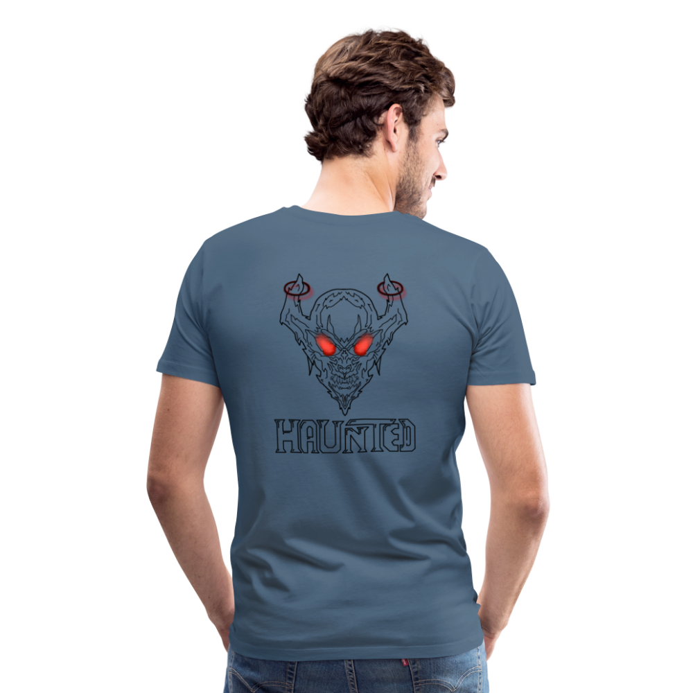Men T-Shirt Deamon Black - Blaugrau