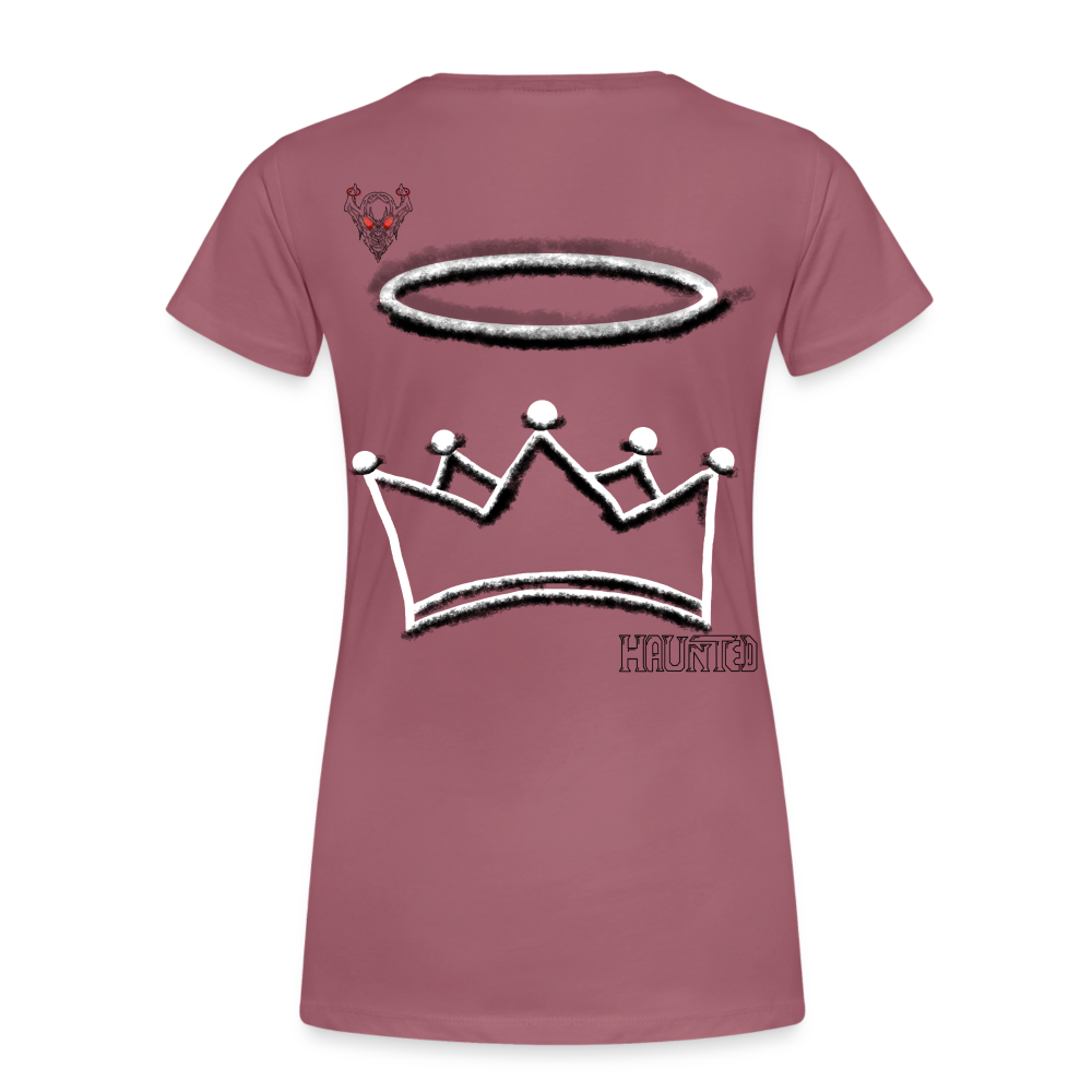 Woman T-Shirt Crown and Ring Dark - Malve