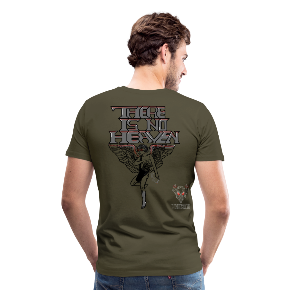 Men T-Shirt There Is No Heaven bloody - Khaki
