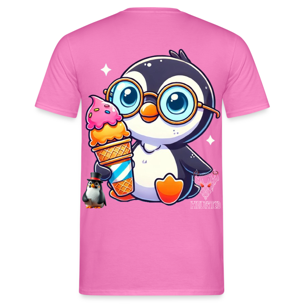 Men T-Shirt KasPenguin with Ice - Pink