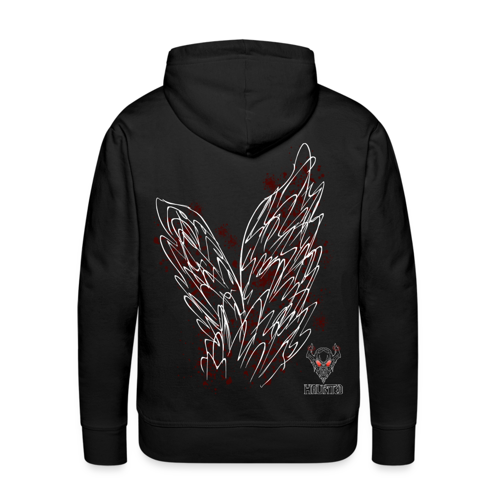 Men Hoodie Dark Red Wings - Schwarz