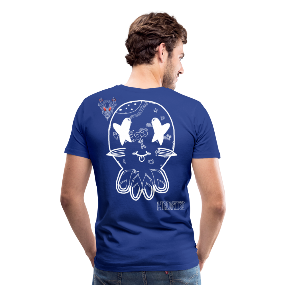 Man T-Shirt Ghost Doodle Light - Königsblau