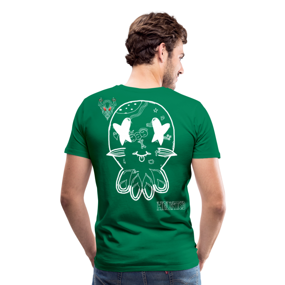 Man T-Shirt Ghost Doodle Light - Kelly Green