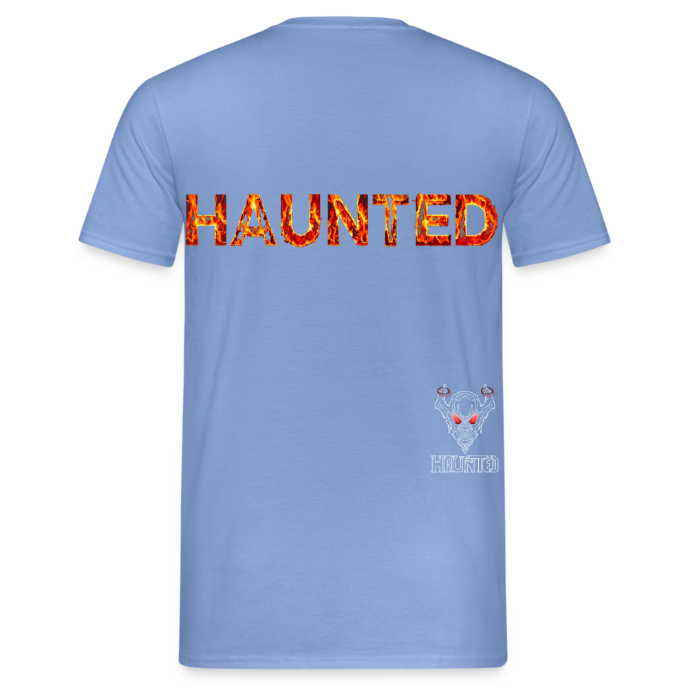 Men T-Shirt Blazing Ember Fury - carolina blue