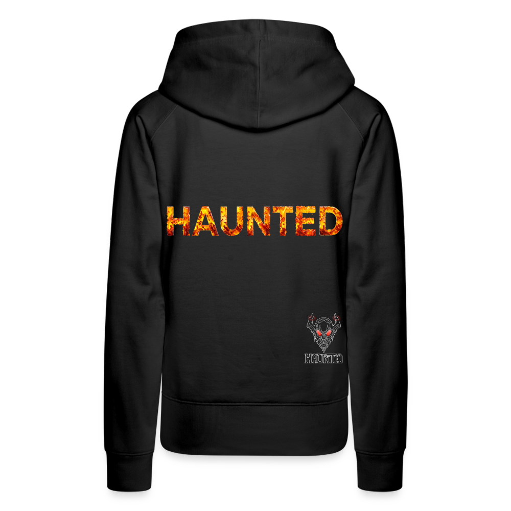 Women Hoodie Amber Flame Essence - Schwarz