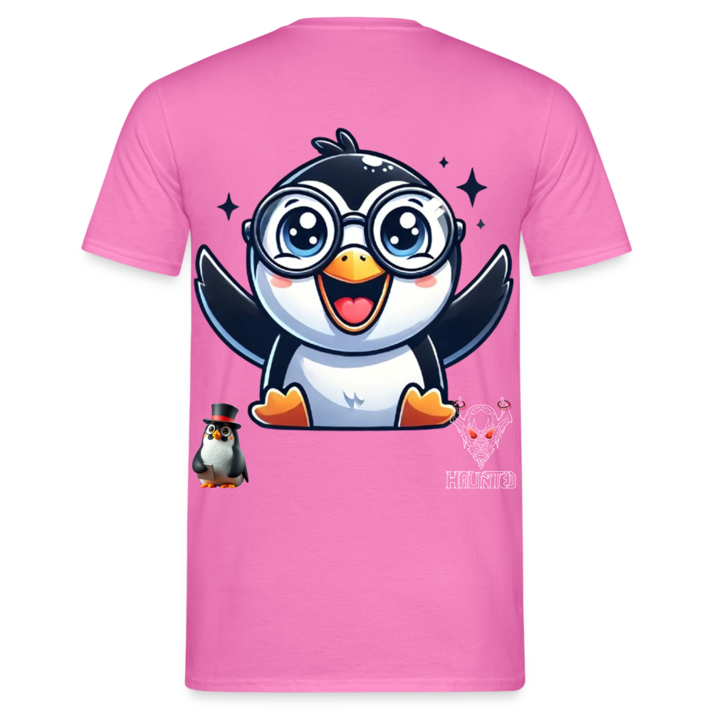 Men T-Shirt KasPenguin Happy - Pink