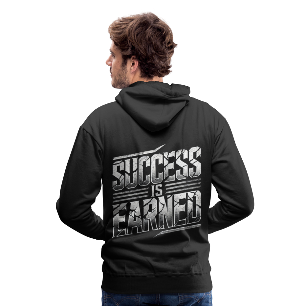 Men Hoodie Success is Earned - Schwarz