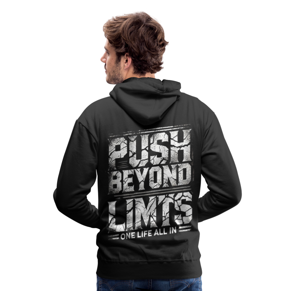 Men Hoodie Push Beyond Limits - Schwarz