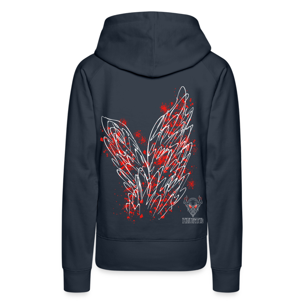 Women Hoodie Red Wings - Navy