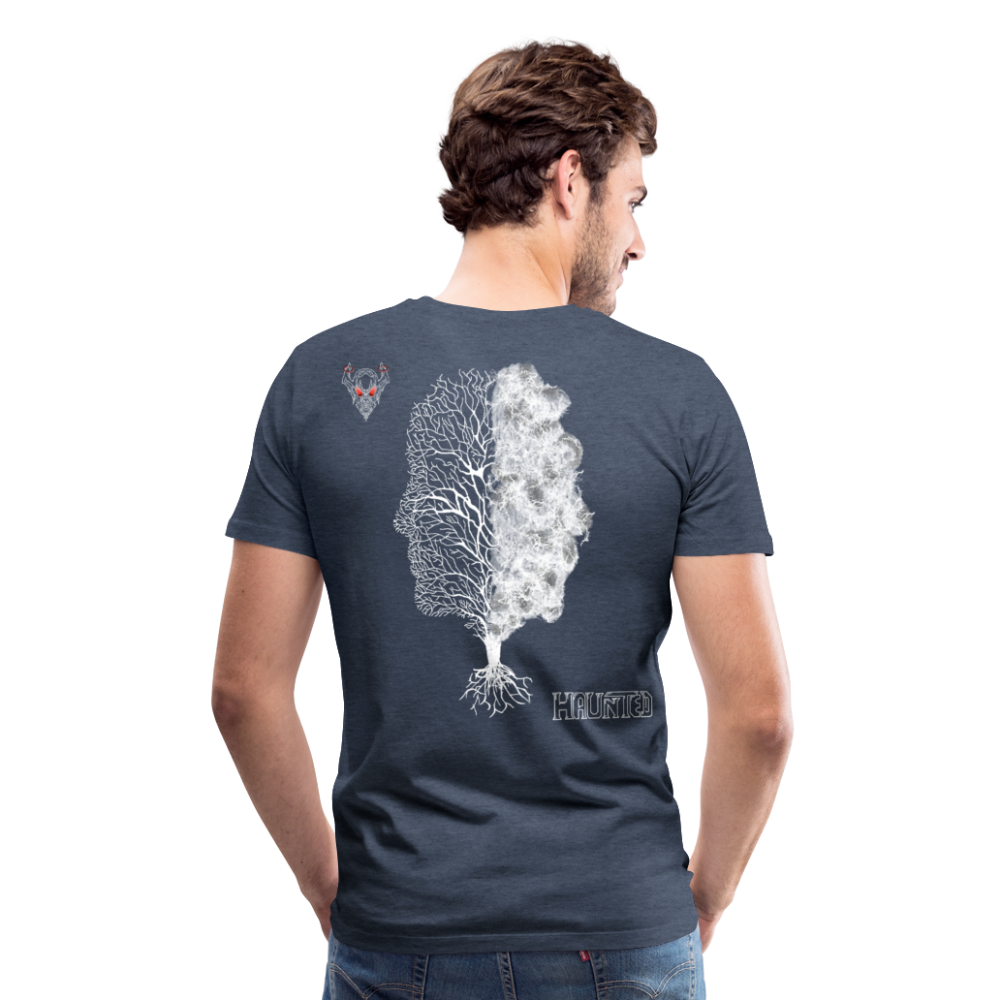 Man T-Shirt Dead or Alive - Blau meliert