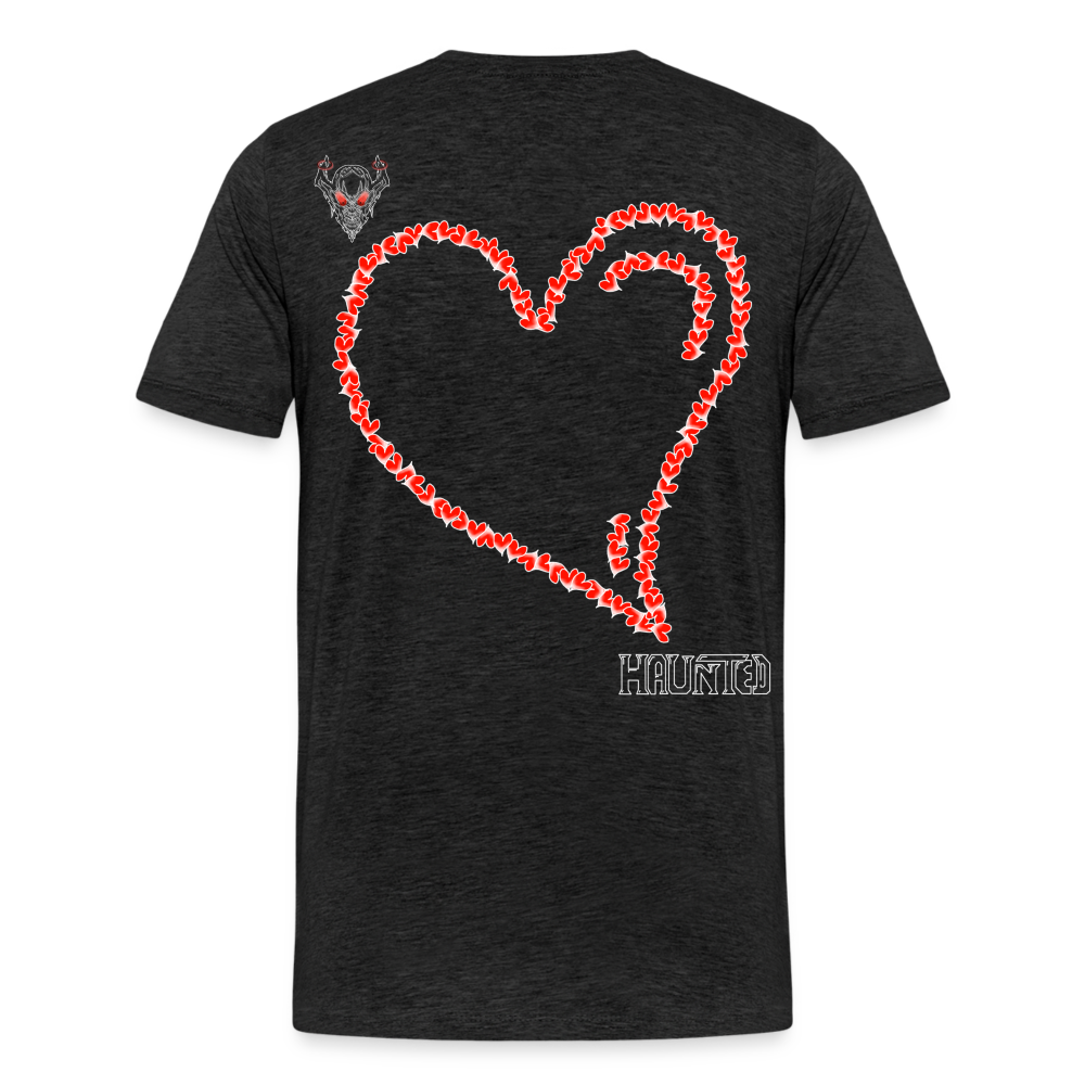 Man T-Shirt Hearts Light - Anthrazit