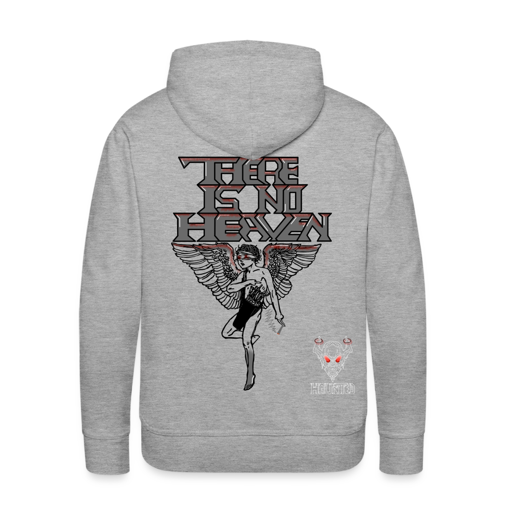Men Hoodie There Is No Heaven bloody - Grau meliert