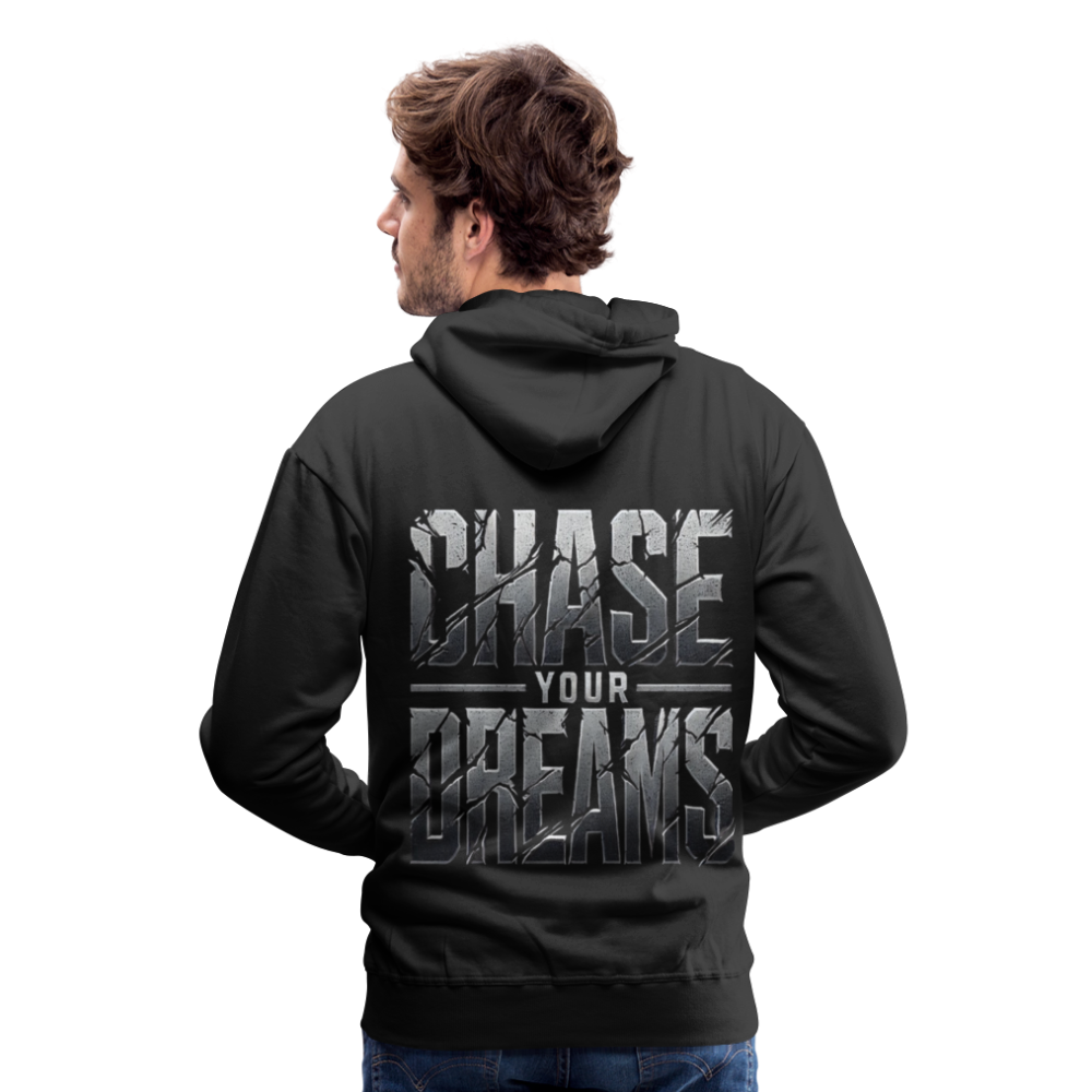 Men Hoodie Chase Your Dreams - Schwarz