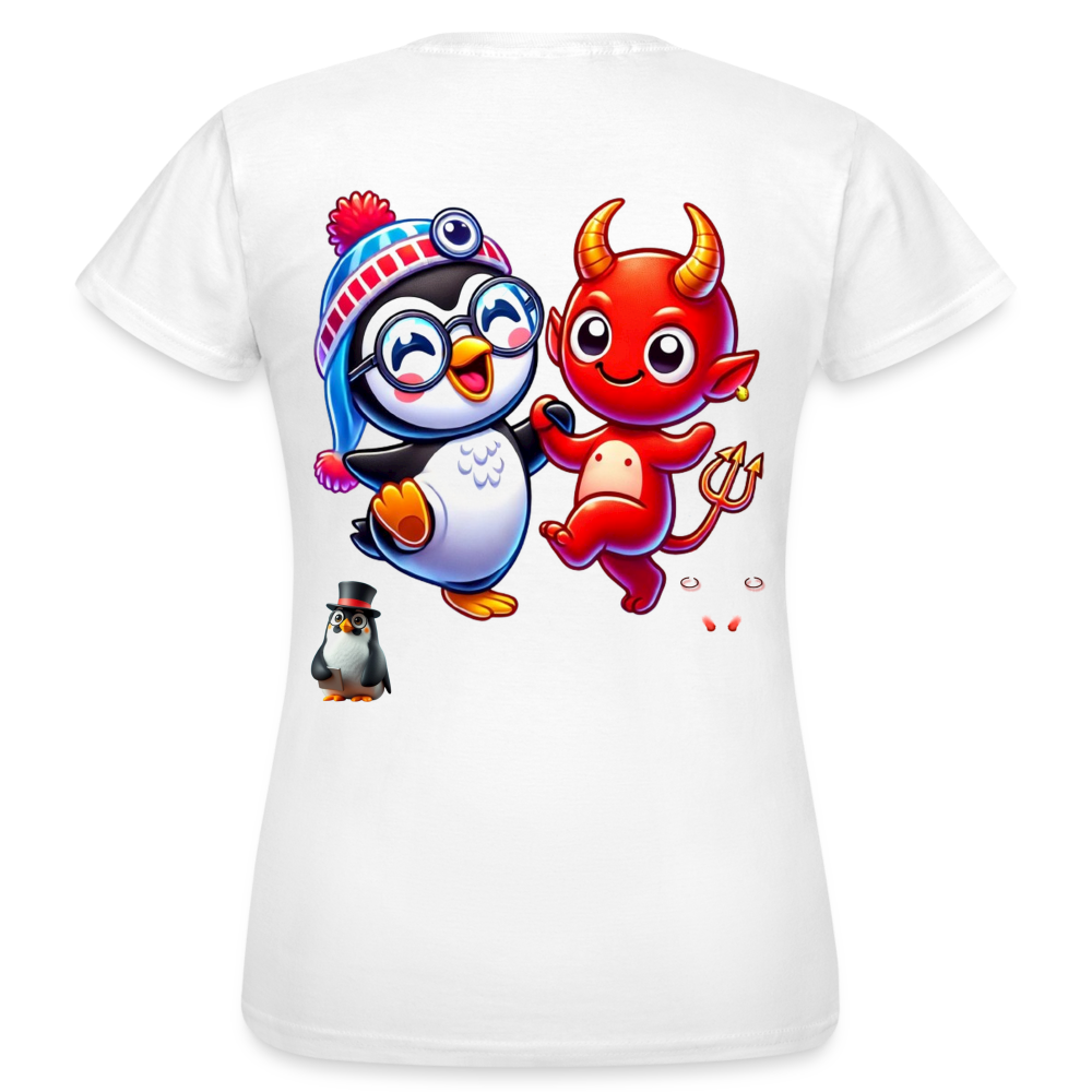 Women T-Shirt Dancing with Devil - Weiß