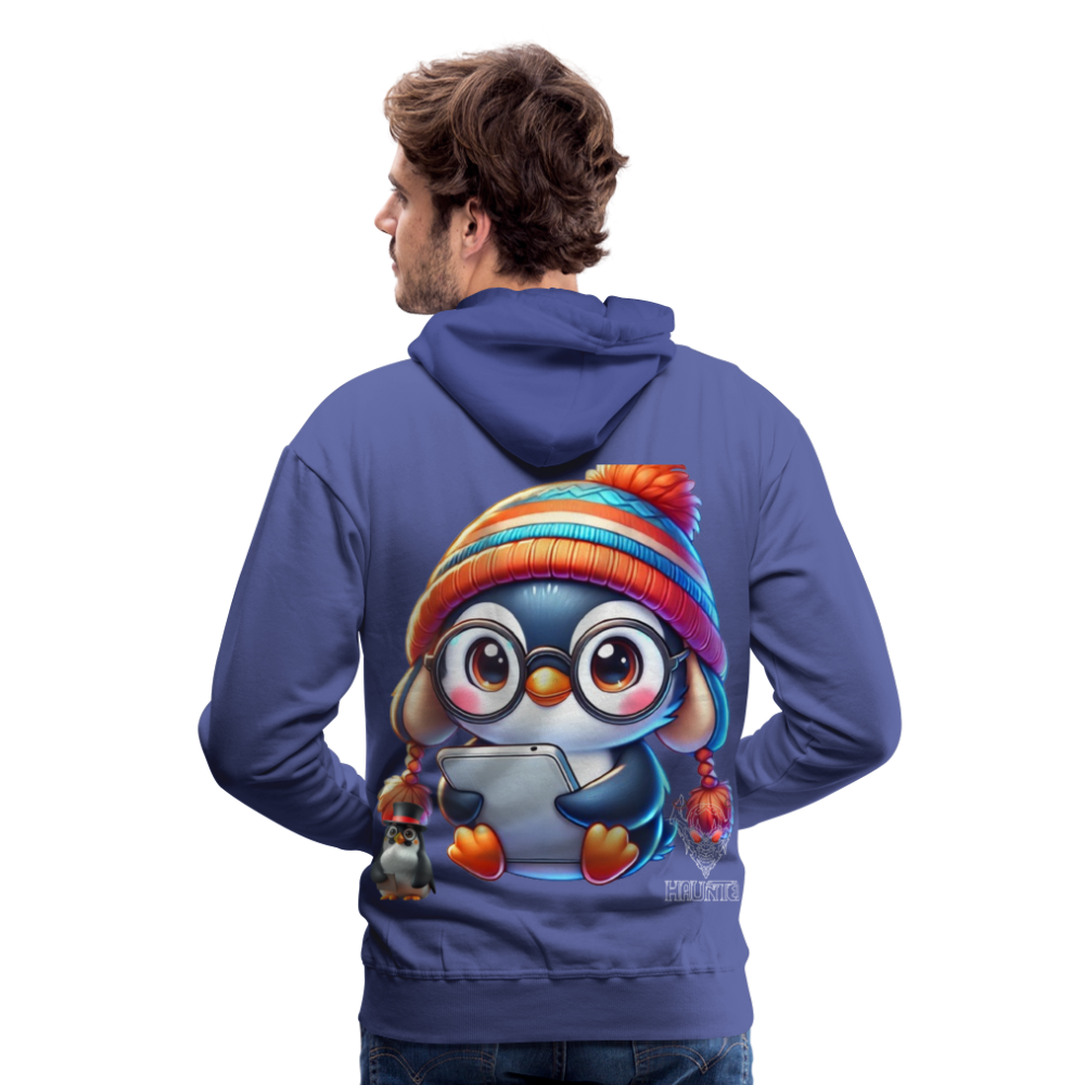 Men Hoodie KasPenguin with Pad - Königsblau
