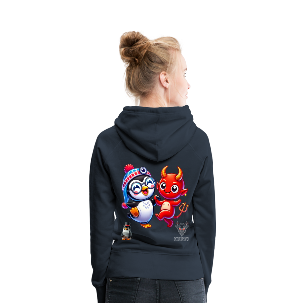 Women Hoodie Dancing with Devil - Navy