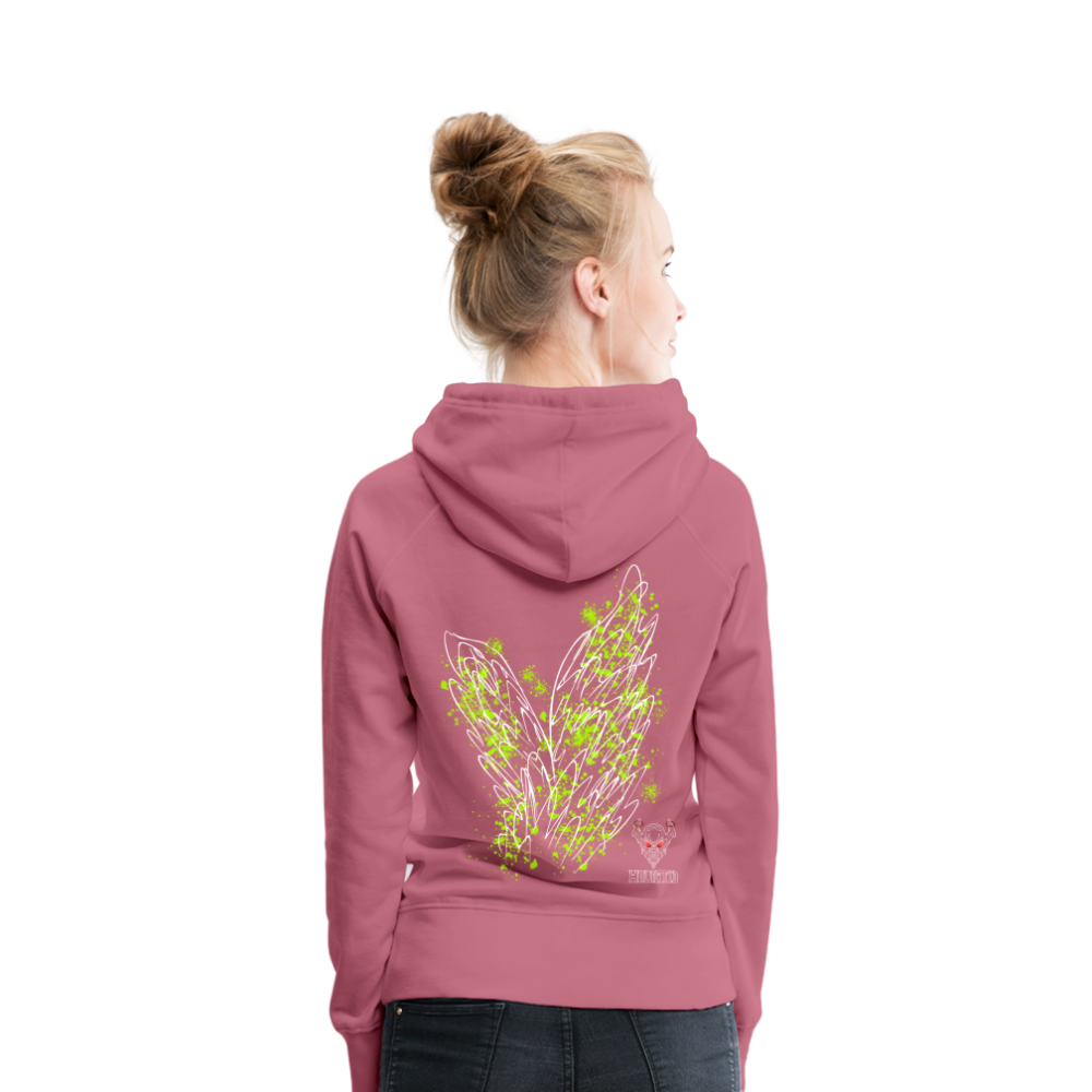 Women Hoodie Poison Green Wings - Malve