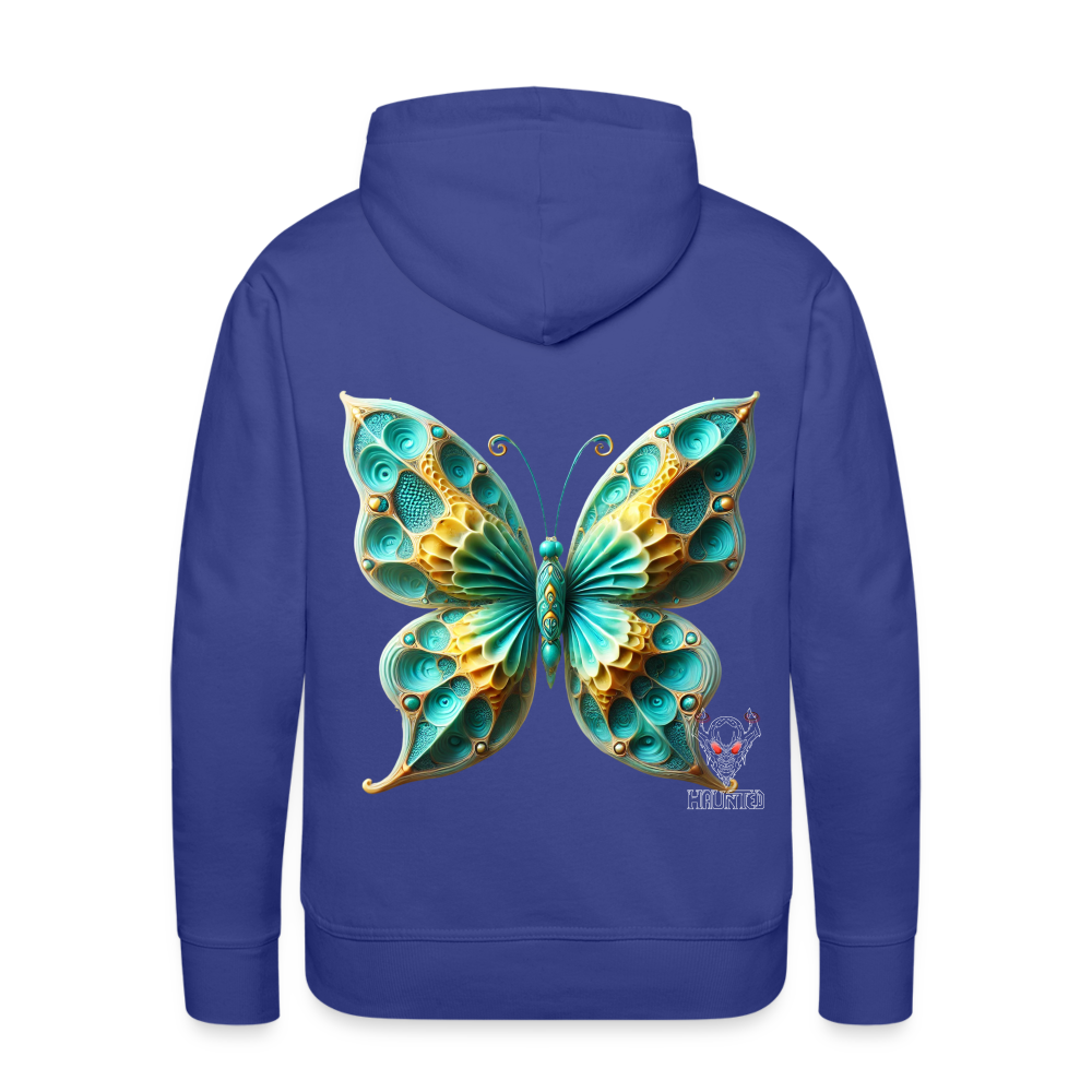 Men Hoodie Aqua Wing Symphony - Königsblau