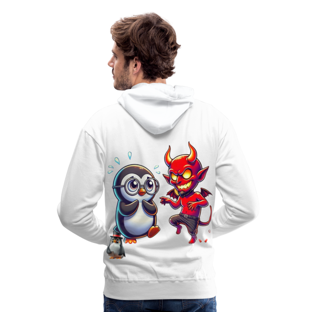 Men Hoodie Dancing with Devil - Weiß