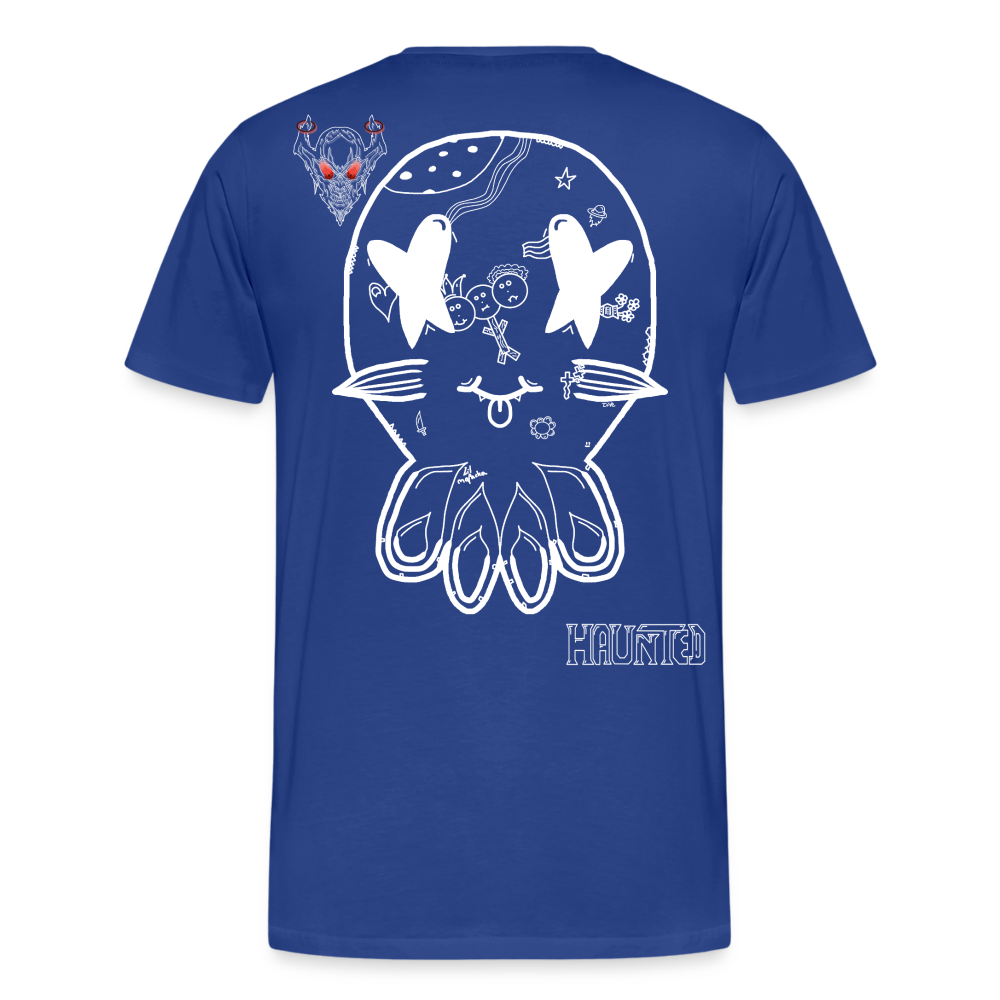 Man T-Shirt Ghost Doodle Light - Königsblau