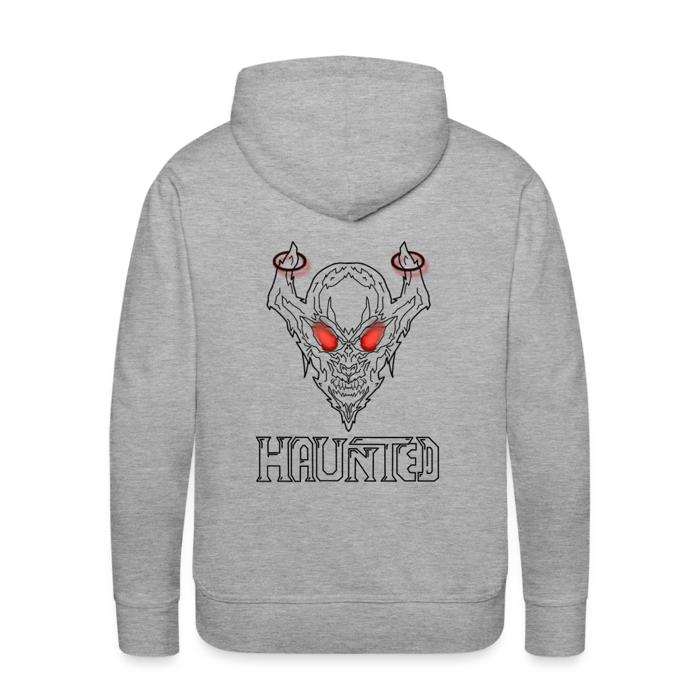 Men Hoodie Deamon Black - Grau meliert