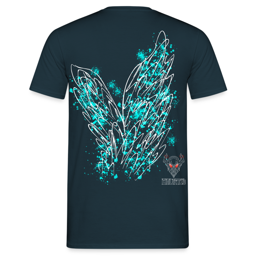 Men T-Shirt Aqua Wings - Navy