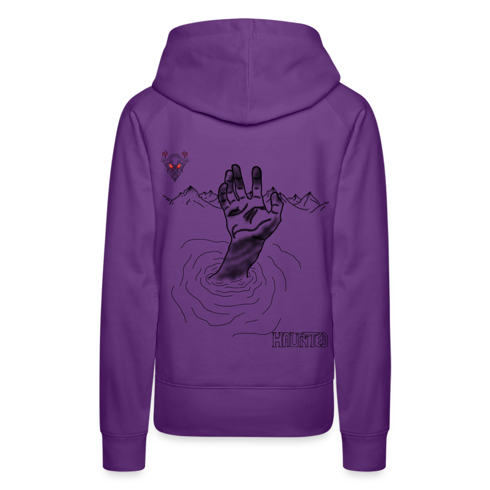 Woman Hoodie Drowning - Purple