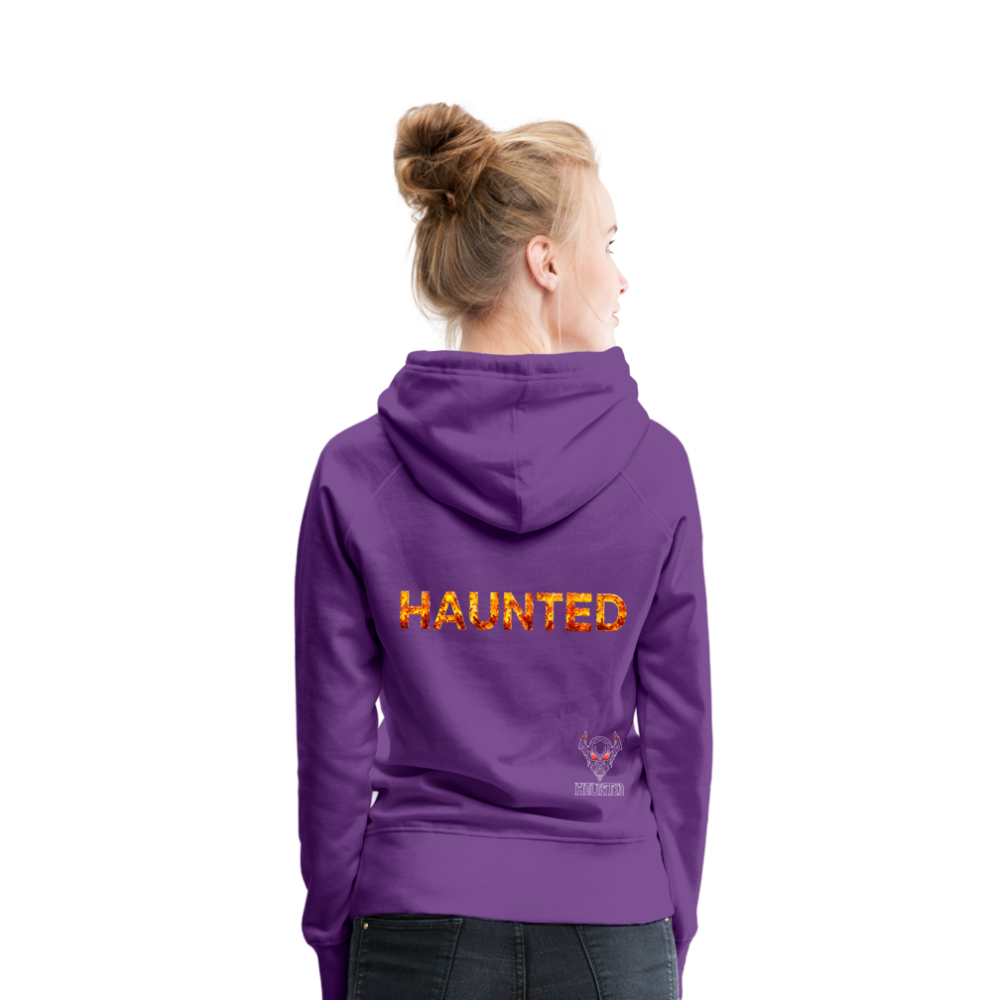 Women Hoodie Amber Flame Essence - Purple