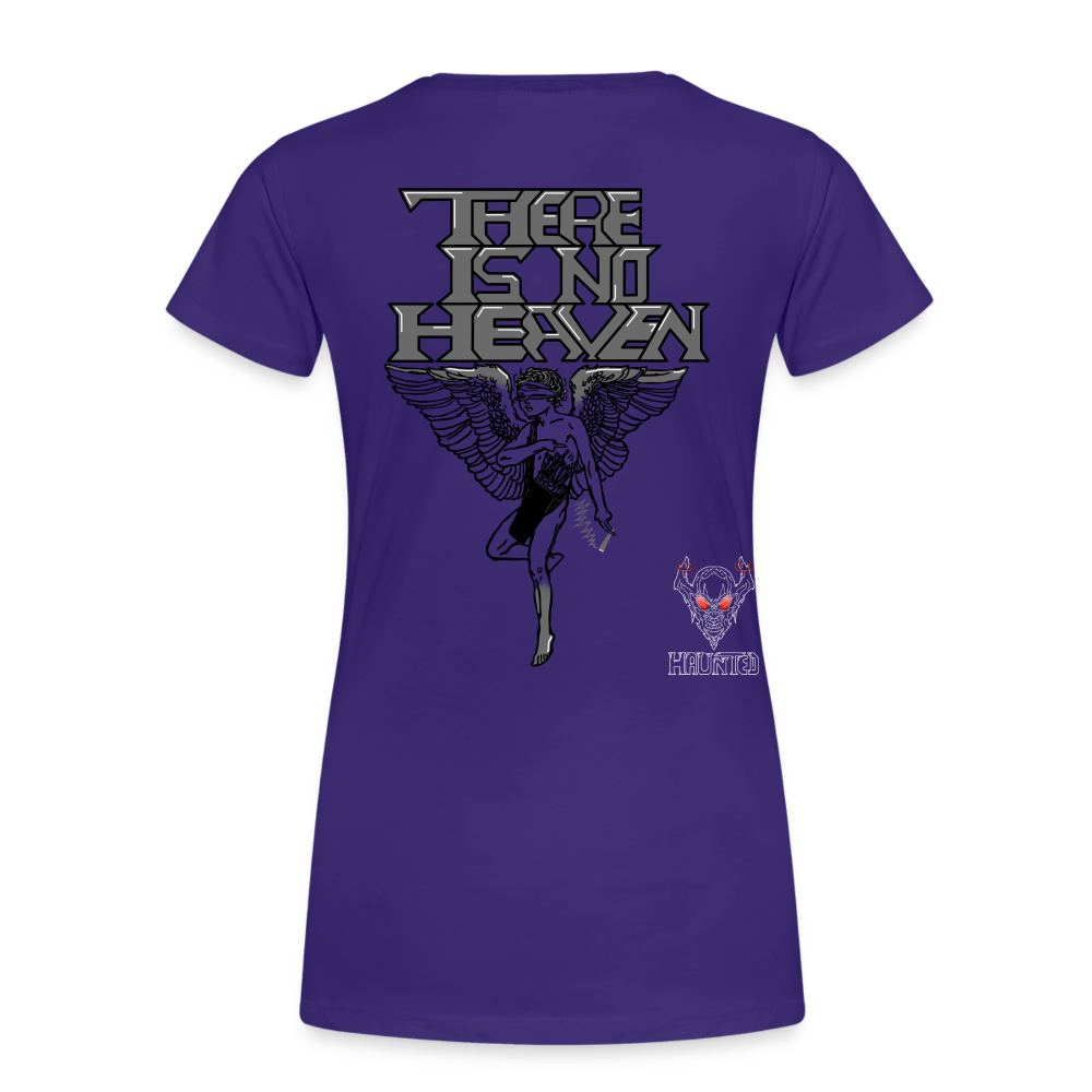Woman T-Shirt There Is No Heaven - Lila