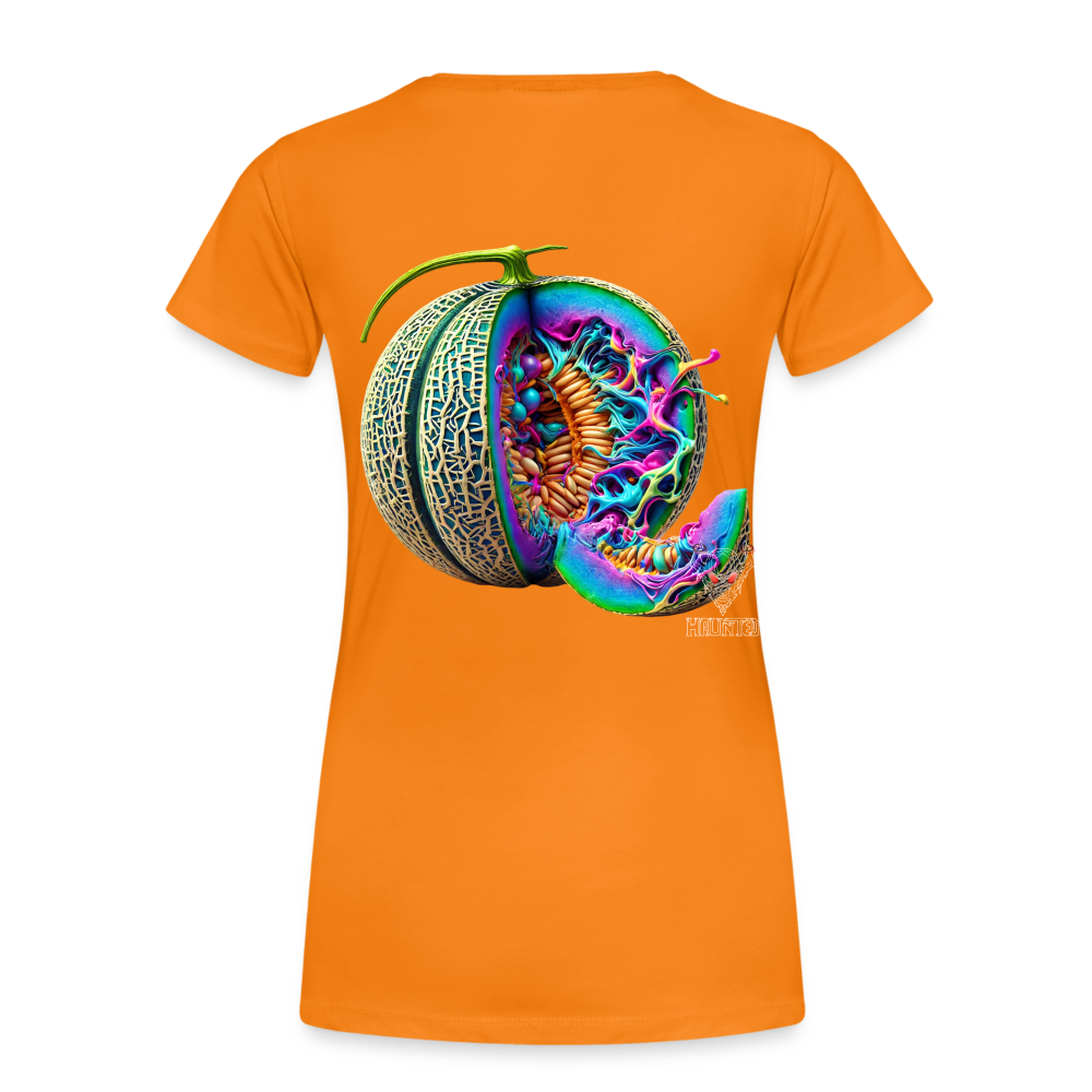Woman T-Shirt Neon Melon Art - Orange