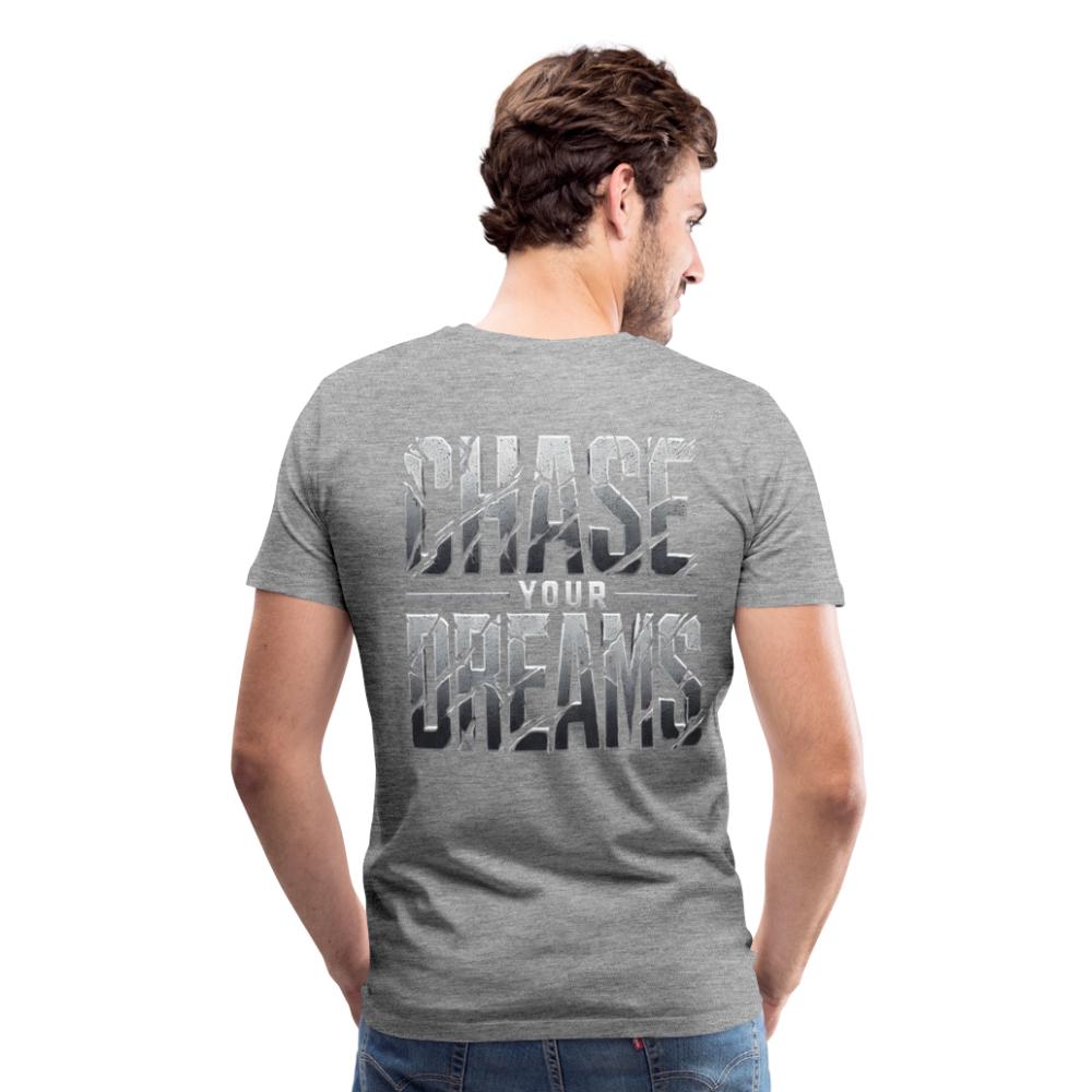 Men T-Shirt Chase Your Dreams - Grau meliert