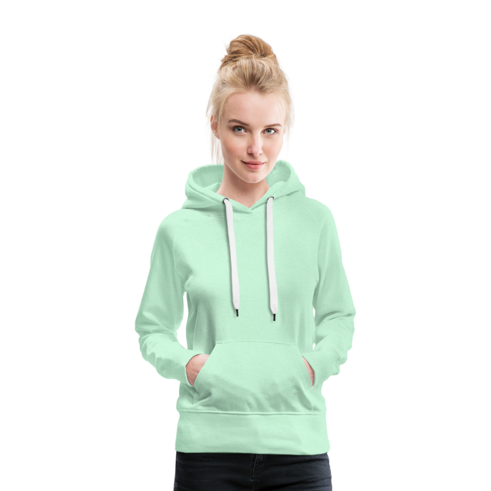 Woman Hoodie Aqua Wing Symphony - helles Mintgrün