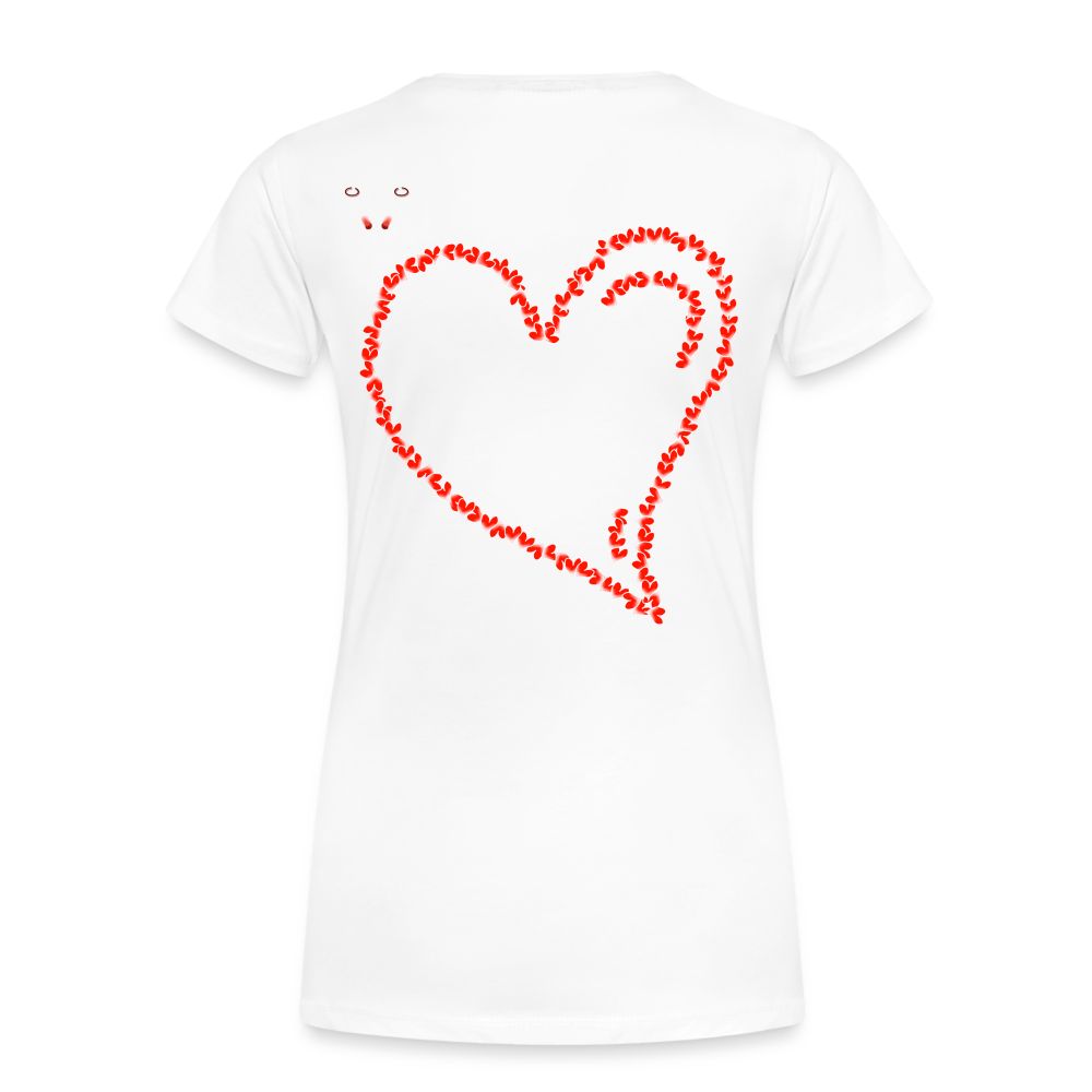 Woman T-Shirt Hearts Light - Weiß