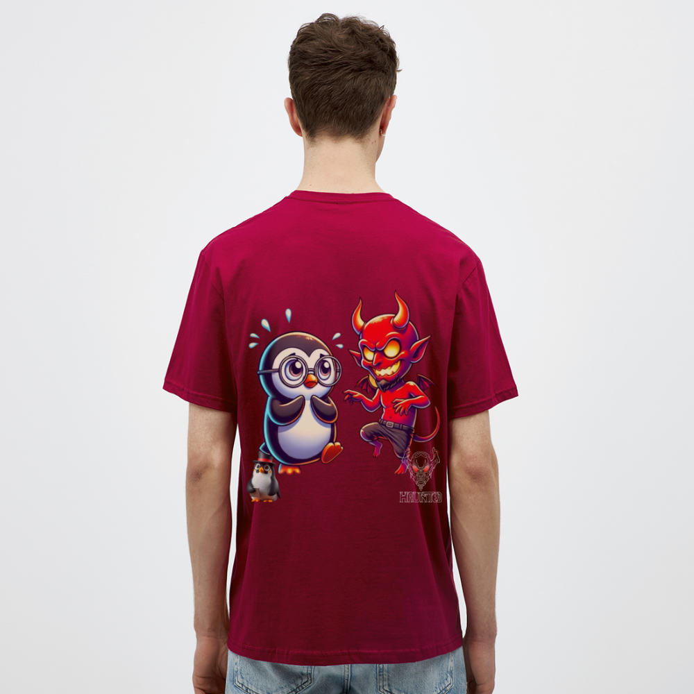 Men T-Shirt Dancing with Devil - Ziegelrot
