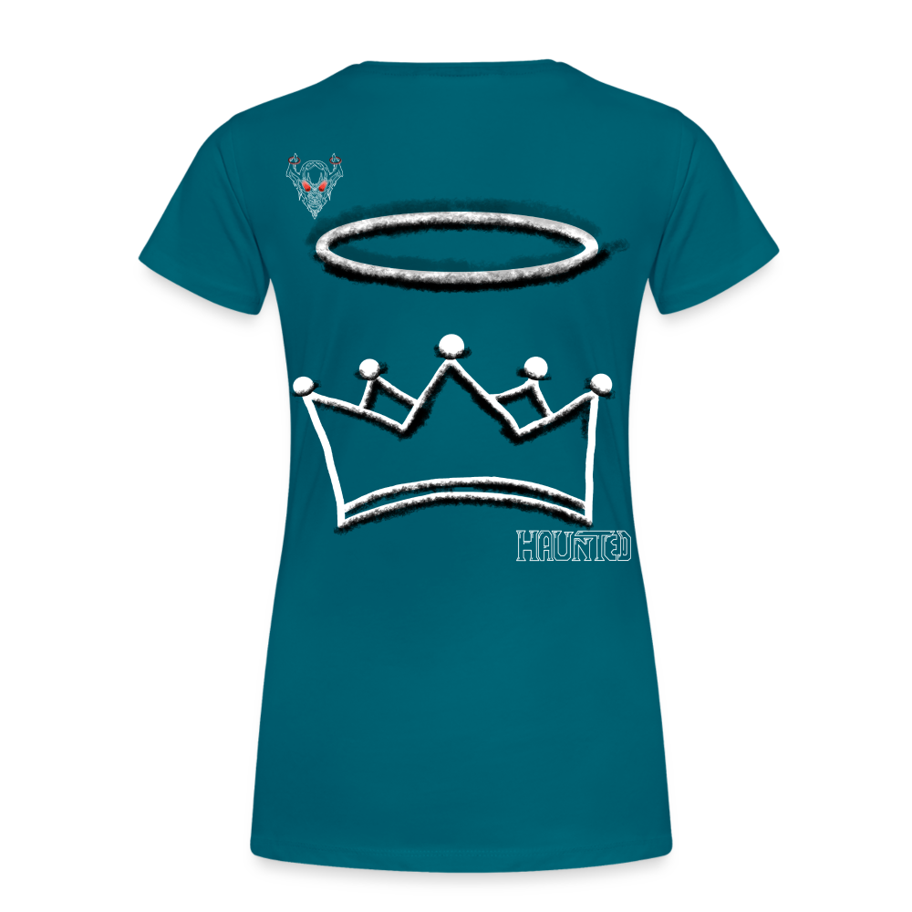 Woman T-Shirt Crown and Ring Light - Divablau