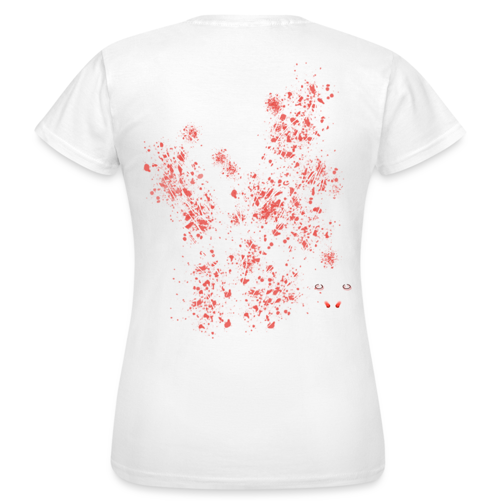 Women T-Shirt Light Red Wings - Weiß