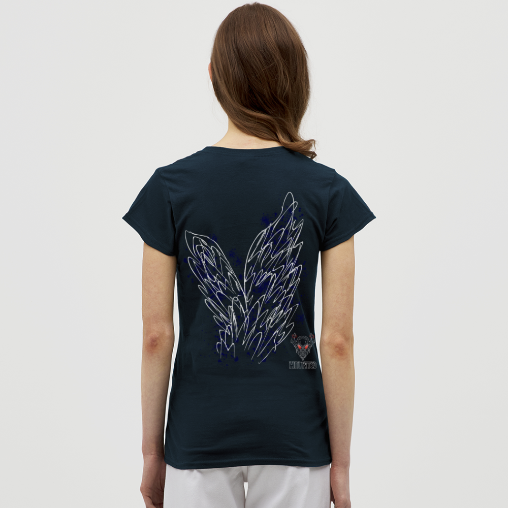 Women T-Shirt Dark Blue Wings - Navy