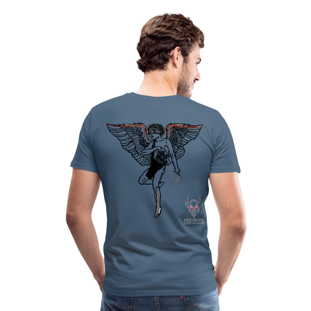 Men T-Shirt Angel bloody - Blaugrau