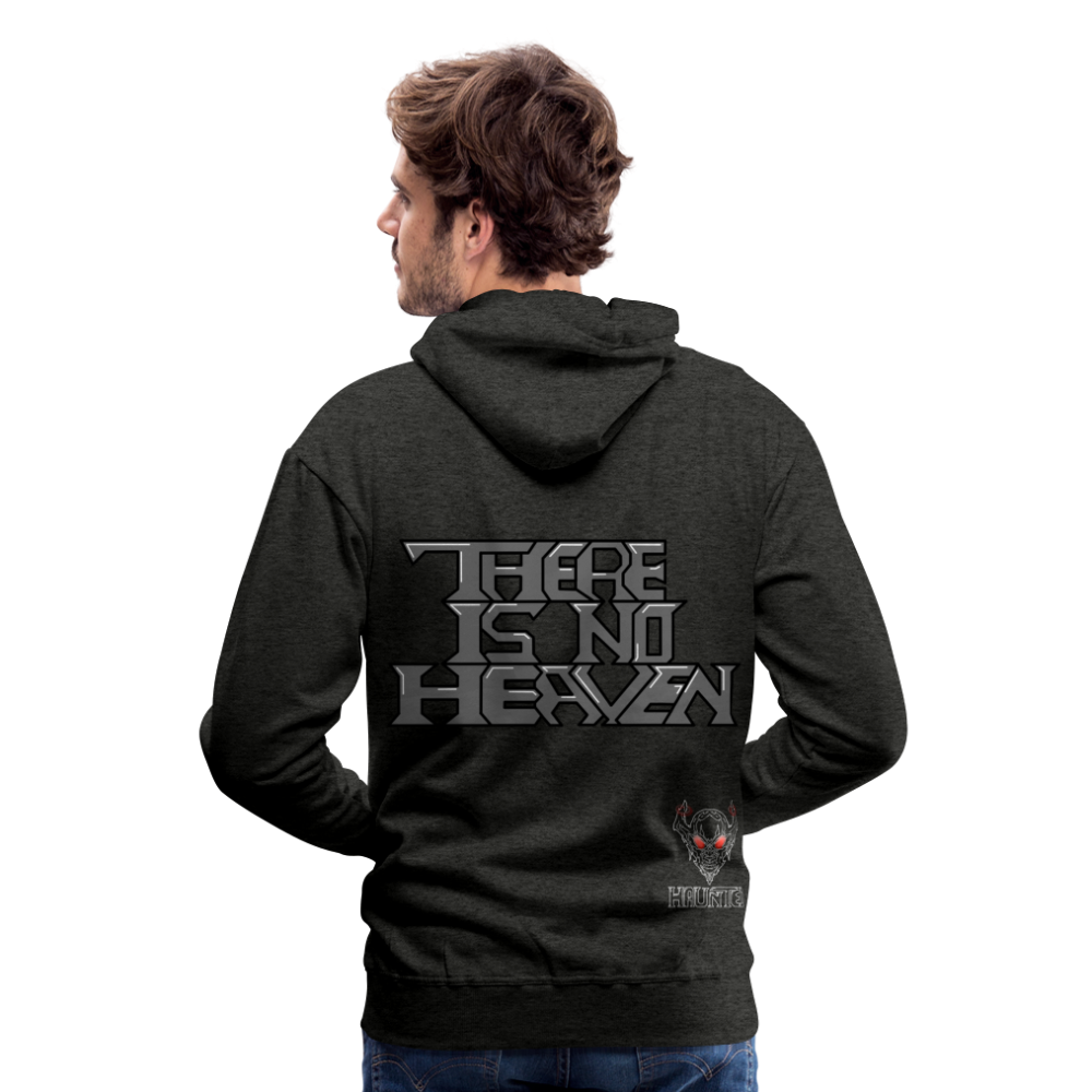 Men Hoodie There Is No Heaven Text - Anthrazit
