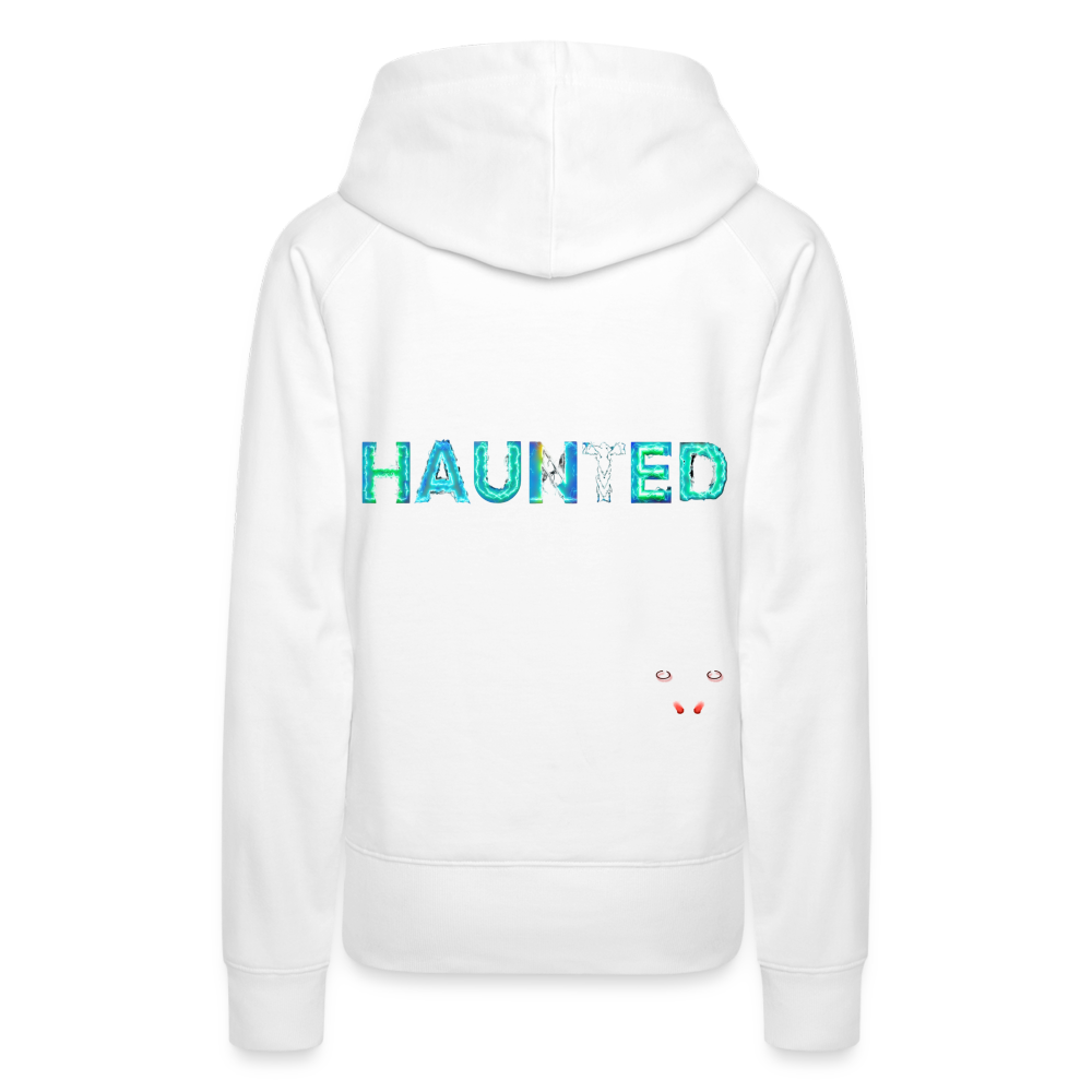 Women Hoodie Neon Surge Aura - Weiß
