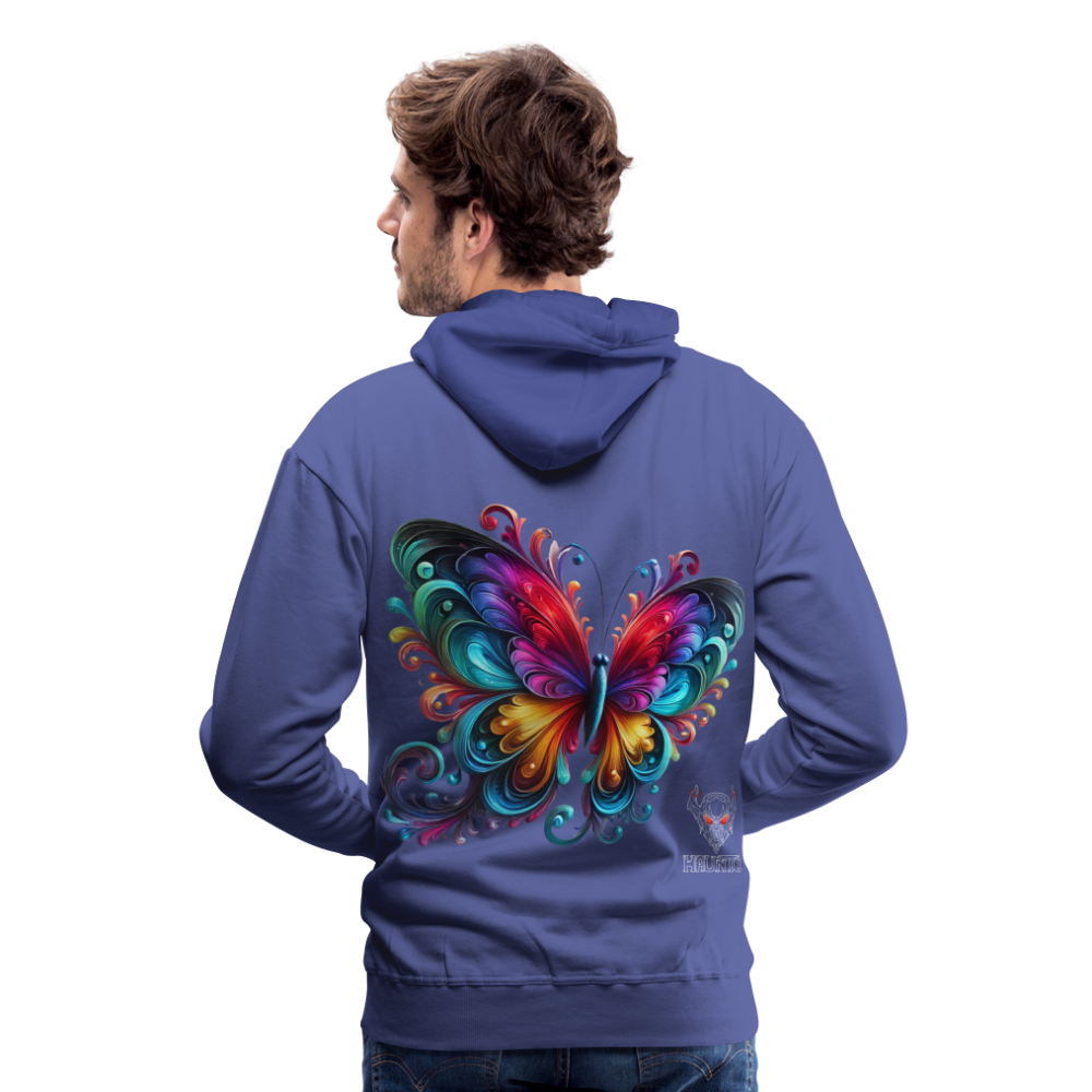 Men Hoodie Radiant Butterfly Art - Königsblau