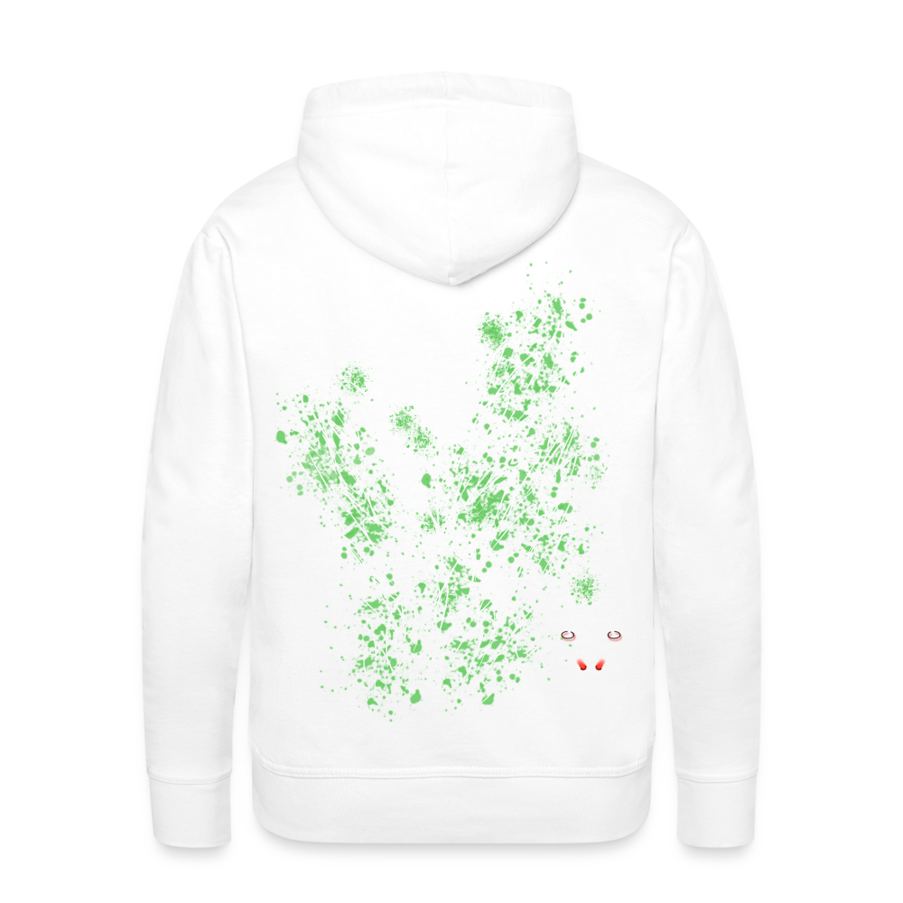 Men Hoodie Light Green Wings - Weiß