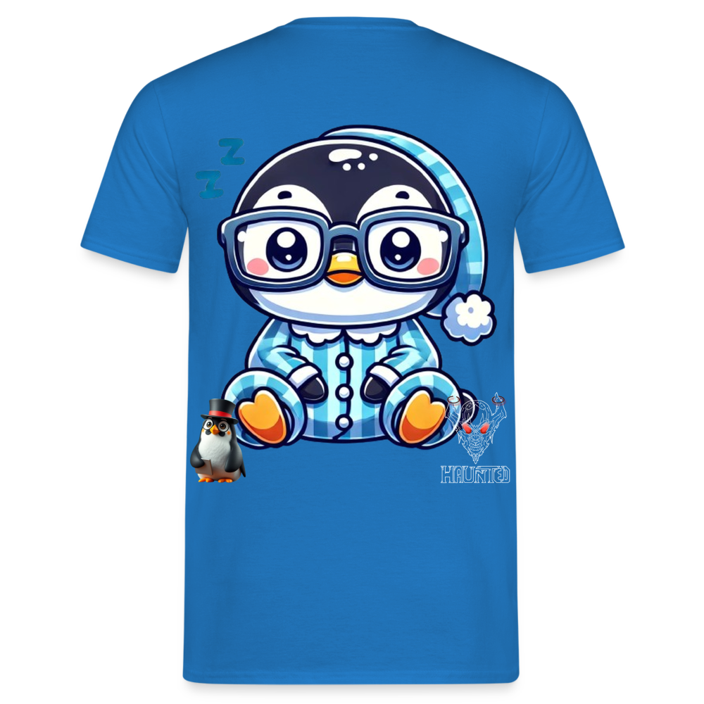 Men T-Shirt KasPenguin in Pyjama - Royalblau