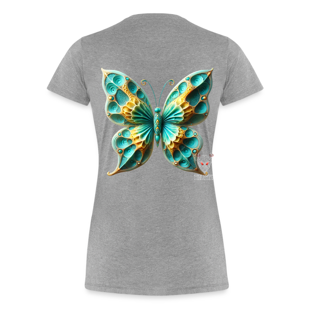 Woman T-Shirt Aqua Wing Symphony - Grau meliert